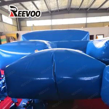 Μπλε αναδιπλούμενες δεξαμενές νερού Pvc